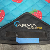 Thin Quilt Jumper Saddle Pad, Strawberries *gc, hair, dirty, rubs, stains, hair
