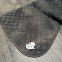 Thin Quilt Jumper Saddle Pad, Strawberries *gc, hair, dirty, rubs, stains, hair
