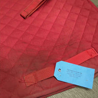 Thin Quilt Jumper Saddle Pad, tabs *gc/fair, hair, unstitched, residue, v.dirty, hair, pills, rubs
