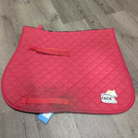 Thin Quilt Jumper Saddle Pad, tabs *gc/fair, hair, unstitched, residue, v.dirty, hair, pills, rubs

