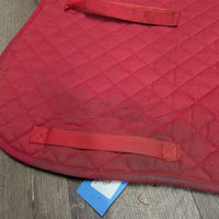 Thin Quilt Jumper Saddle Pad, tabs *gc/fair, hair, unstitched, residue, v.dirty, hair, pills, rubs
