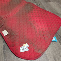 Thin Quilt Jumper Saddle Pad, tabs *gc/fair, hair, unstitched, residue, v.dirty, hair, pills, rubs
