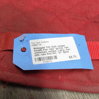 Thin Quilt Jumper Saddle Pad, tabs *gc/fair, hair, unstitched, residue, v.dirty, hair, pills, rubs

