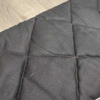 Thick Quilt Jumper Saddle Pad, Piping *gc/fair, hair, clean, v.pilly, rubs, shrunk? puckered, residue

