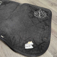 Thick Quilt Jumper Saddle Pad, Piping *gc/fair, hair, clean, v.pilly, rubs, shrunk? puckered, residue
