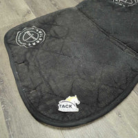Thick Quilt Jumper Saddle Pad, Piping *gc/fair, hair, clean, v.pilly, rubs, shrunk? puckered, residue
