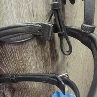 Rsd/Padded FS Monocrown Bridle, Flash, Rubber Reins , 2 Bag *vgc/gc, clean & mnr dirt, broken keeper, Flash: like new
