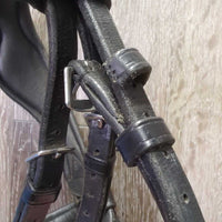 Rsd/Padded FS Monocrown Bridle, Flash, Rubber Reins , 2 Bag *vgc/gc, clean & mnr dirt, broken keeper, Flash: like new
