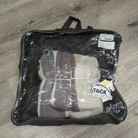 Fleece Quarter Sheet - Exercise Blanket, tail, ripped bag *vgc, mnr hair, dirt & stains
