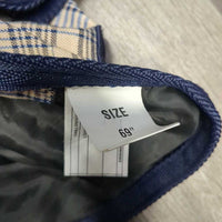 Cotton Stable Sheet, 2 legs, tail *vgc, clean?, mnr hair, stained
