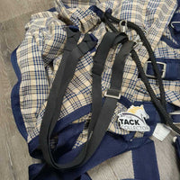 Cotton Stable Sheet, 2 legs, tail *vgc, clean?, mnr hair, stained
