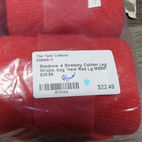 4 Stretchy Cotton Leg Wraps, bag *new
