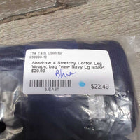 4 Stretchy Cotton Leg Wraps, bag *new
