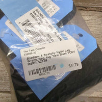 4 Stretchy Nylon Leg Wraps, Bag, tag *new
