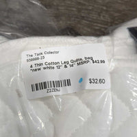 4 Thin Cotton Leg Quilts, bag *new
