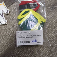 2 Toy Horse Blankets *vgc, glitter
