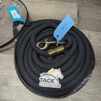 Round Thick Braided Lunge Line, Rubber End, Bag, Tag *new
