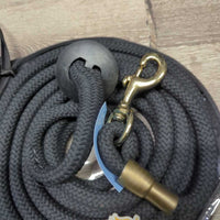 Round Thick Braided Lunge Line, Rubber End, Bag, Tag *new
