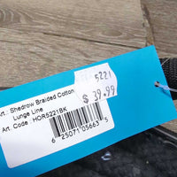 Round Thick Braided Lunge Line, Rubber End, Bag, Tag *new
