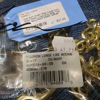 Flat Soft Nylon Web Lunge Line, Nose Chain, Loop End, Bag, Tag *new
