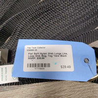 Flat Soft Nylon Web Lunge Line, Loop End, Bag, Tag *new

