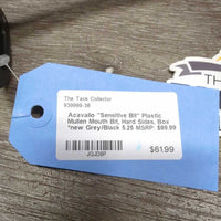 "Sensitive Bit" Plastic Mullen Mouth Bit, Hard Sides, Box *new
