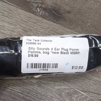 4 Ear Plug Pomm Pomms, bag *new
