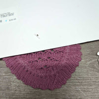 Crochet Ear Bonnet Fly Veil, Bling, cardboard *new
