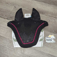 Crochet Ear Bonnet Fly Veil, Bling, cardboard *new
