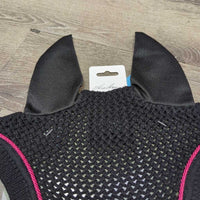 Crochet Ear Bonnet Fly Veil, Bling, cardboard *new
