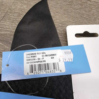 Crochet Ear Bonnet Fly Veil, Bling, cardboard *new
