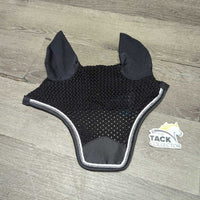 Crochet Ear Bonnet Fly Veil, 2x Piping *new
