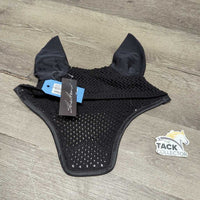 Crochet Ear Bonnet Fly Veil, 2x Piping *new
