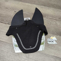 Soundproof Ears - Hvy Crochet Ear Bonnet Fly Veil, Piping, Glitter, cardboard *new
