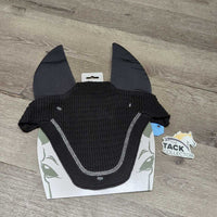 Soundproof Ears - Hvy Crochet Ear Bonnet Fly Veil, Piping, Glitter, cardboard *new
