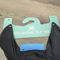 Ergonomic Mesh Ear Bonnet Fly Veil, Piping , cardboard *new
