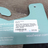 Ergonomic Mesh Ear Bonnet Fly Veil, Piping , cardboard *new
