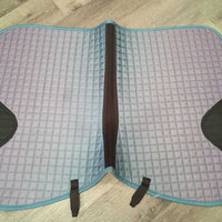 Quilt Jumper Saddle Pad, tabs, mesh spine *vgc/gc, clean, hair, undone seam, holey edge

