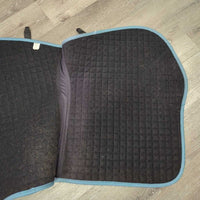 Quilt Jumper Saddle Pad, tabs, mesh spine *vgc/gc, clean, hair, undone seam, holey edge
