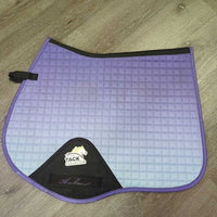 Quilt Jumper Saddle Pad, tabs, mesh spine *gc, clean, hair, undone seam, fading, mnr stains
