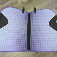 Quilt Jumper Saddle Pad, tabs, mesh spine *gc, clean, hair, undone seam, fading, mnr stains
