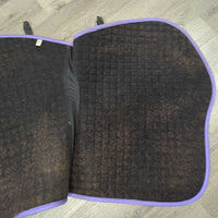 Quilt Jumper Saddle Pad, tabs, mesh spine *gc, clean, hair, undone seam, fading, mnr stains
