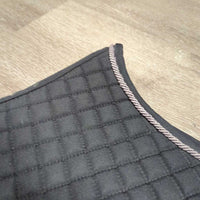 Quilt Jumper Saddle Pad, piping *vgc, clean, mnr hair
