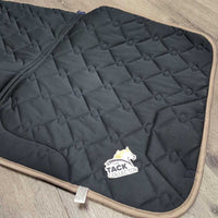 Quilt Dressage Saddle Pad, padded wither, "LRF" *vgc, clean, v.mnr hair, mnr edge stains

