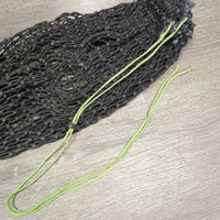 Slow Feed Hay Net, ~3/4 flakes *gc, clean, dusty knots, stains, frayed/undone top knots
