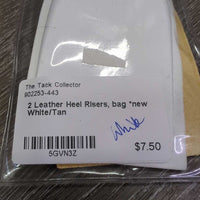 2 Leather Heel Risers, bag *new
