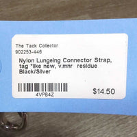 Nylon Lungeing Connector Strap, tag *like new, v.mnr residue
