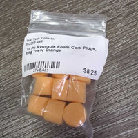 12 Pk Reusable Foam Cork Plugs, bag *new
