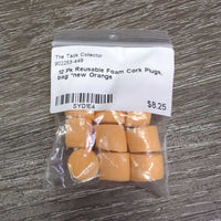 12 Pk Reusable Foam Cork Plugs, bag *new
