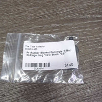 Pr Rubber Blanket/Surcingle T-Bar O-Rings, bag *new
